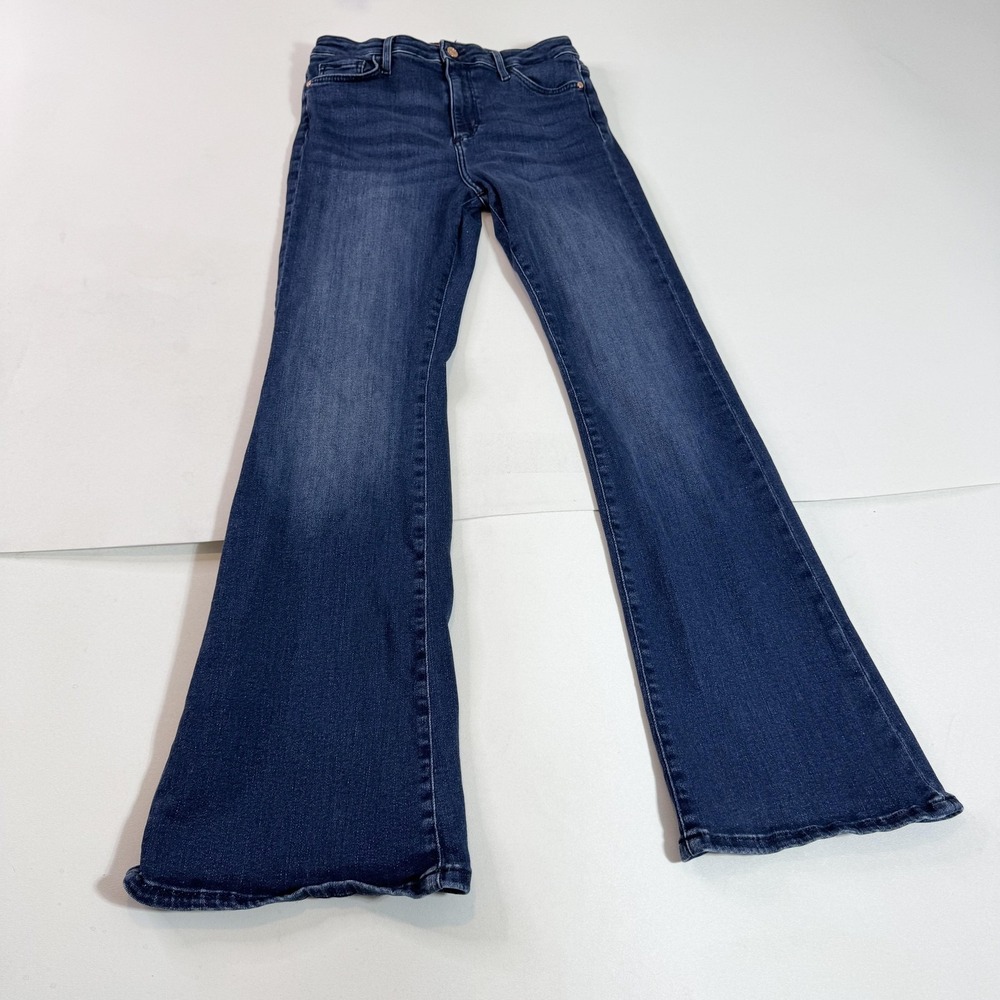 Guess Jeans Womens 30 Blue Flare Bootcut Stretch Denim Dark Wash LA Style